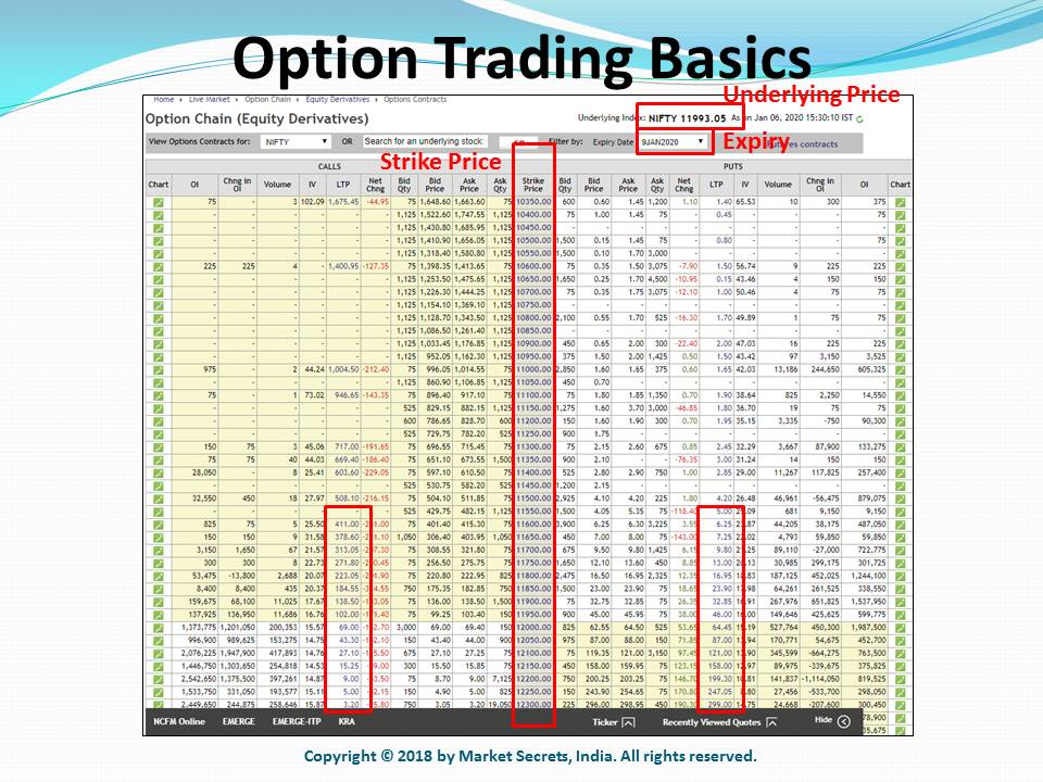 Option Trading Basics - Market Secrets